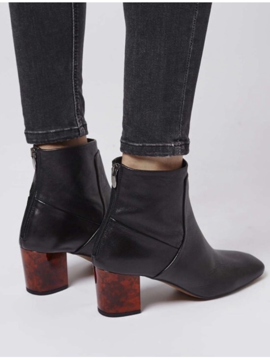 Topshop Shoes - NEW Topshop Mistic black leather bootie